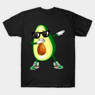 Dabbing Avocado Shirt Funny Vegan Food Lover Tee Kids Women T-Shirt